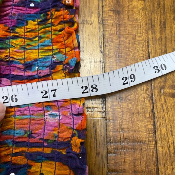 C.D. Daniels Rainbow Floral Plus Size Blouse - Picture 12 of 12